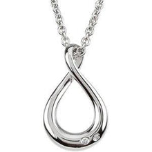 Load image into Gallery viewer, .015 CTW Diamond Infinity-Inspired 18&quot; Necklace
