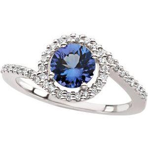 Tanzanite & Diamond Accented Ring