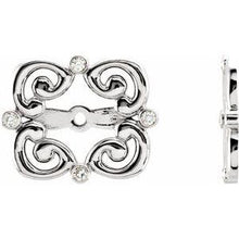 Load image into Gallery viewer, .08 CTW Diamond Vintage-Inspired Earring Jackets with 5.7 mm ID
