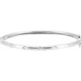1/4 CTW Diamond Bangle Bracelet