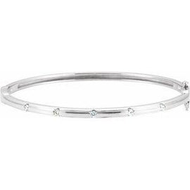 1/4 CTW Diamond Bangle Bracelet