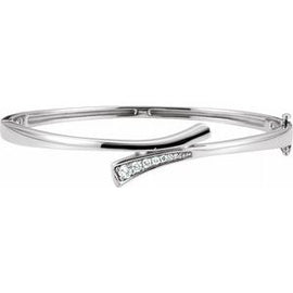 1/4 CTW Diamond Bangle Bracelet