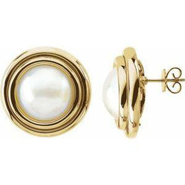Mabé Pearl Earrings