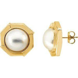 Mabé Pearl Earrings