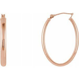 20 mm Oval Hoop Earrings