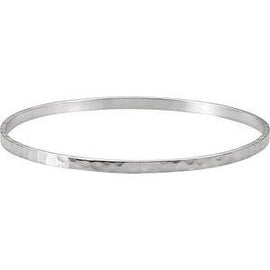 3.25 mm Hammered Bangle Bracelet
