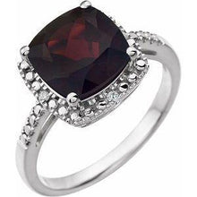 Load image into Gallery viewer, Amethyst &amp; .03 CTW Diamond Ring
