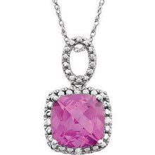 Load image into Gallery viewer, Amethyst &amp; .03 CTW Diamond 18&quot; Necklace
