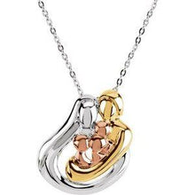 Load image into Gallery viewer, Gold-Plated and Gold-Plated 1 Child Family 18&quot; Necklace
