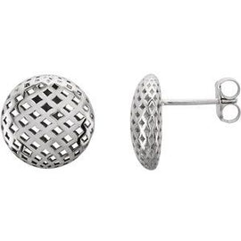 11.9 mm Pierced Circle Earrings