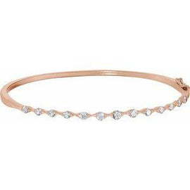 1 CTW Diamond Bangle Bracelet