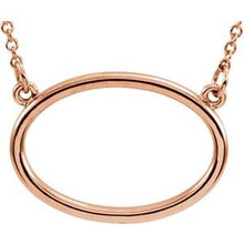 Load image into Gallery viewer, Horizontal Oval 16&quot; Necklace
