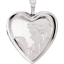 Load image into Gallery viewer, 20.75x19.25 mm Child &amp; Mother Heart Locket
