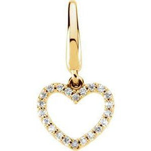 Load image into Gallery viewer, 1/10 CTW Diamond Heart Charm
