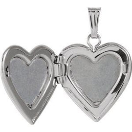 13.5x12.75 mm .010 CTW Diamond Heart Locket