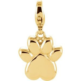 Charming Animals® Paw Print Charm