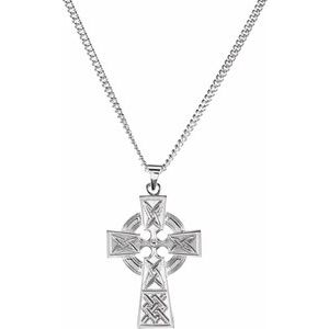 Sterling Silver Celtic Cross 24