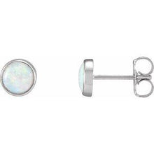 Load image into Gallery viewer, Bezel-Set Opal Earrings
