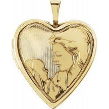 Load image into Gallery viewer, 20.75x19.25 mm Child &amp; Mother Heart Locket
