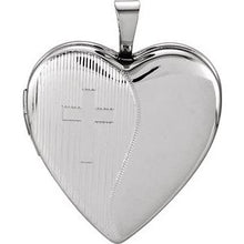 Load image into Gallery viewer, 20.5x19 mm Heart Cross Locket
