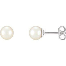 Load image into Gallery viewer, 4-4.5 mm Freshwater Cultured Pearl Earrings
