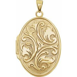 Oval Embossed Locket