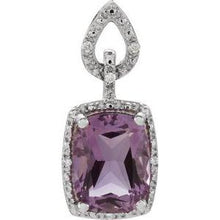 Load image into Gallery viewer, Amethyst &amp; .025 CTW Diamond Pendant
