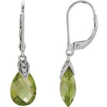 Load image into Gallery viewer, Smoky Quartz &amp; .025 CTW Diamond Earrings
