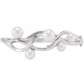 Freshwater Cultured Pearl Bangle 6.5