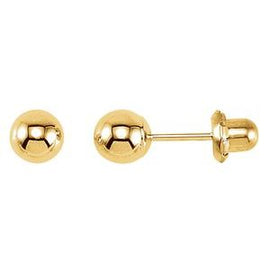 Gold-Plated & Ball Stud Piercing Earrings