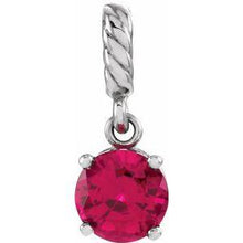 Load image into Gallery viewer, Chatham® Created Ruby Rope Pendant
