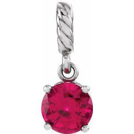 Chatham® Created Ruby Rope Pendant