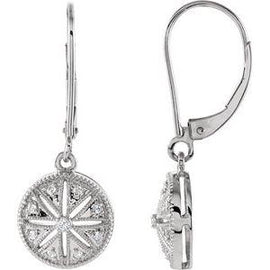 1/10 CTW Diamond Lever Back Earrings