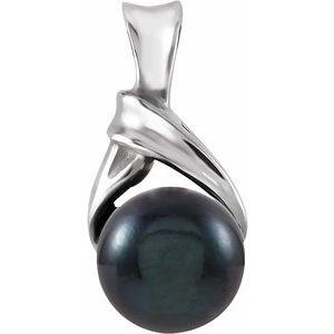 Black Akoya Cultured Pearl Pendant