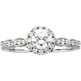 3/4 CTW Diamond Halo-Style Engagement Ring