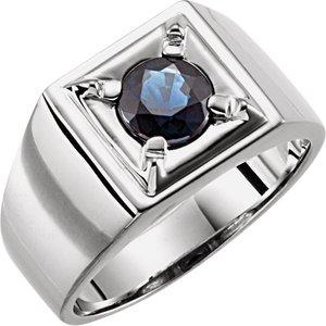 Blue Sapphire Illusion Ring