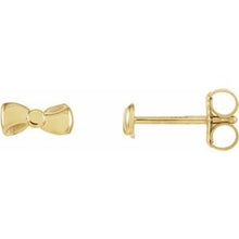 Load image into Gallery viewer, 6.5x3.1 mm Bow Earrings
