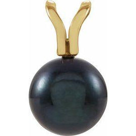 Black Akoya Cultured Pearl Pendant