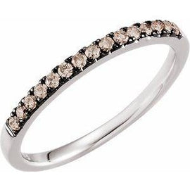 1/5 CTW Black Diamond Band