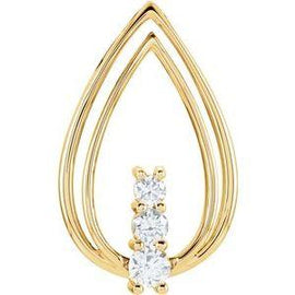 1/2 CTW Diamond Freeform Pendant