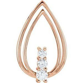 1/2 CTW Diamond Freeform Pendant