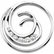 Load image into Gallery viewer, Journey Diamond Spiral Pendant
