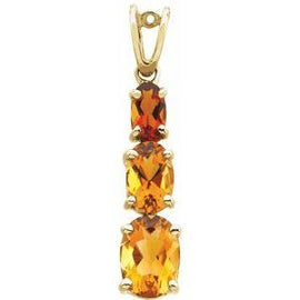 Citrine & Madeira Citrine Pendant