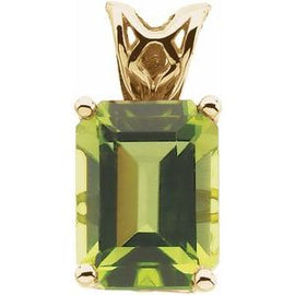 Peridot Scroll Setting® Pendant