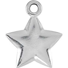 Load image into Gallery viewer, 15.75x9.75 mm Puffed Star Charm with Jump Ring
