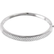 Load image into Gallery viewer, 3 CTW Diamond Pave&#39; Bangle 7&quot; Bracelet
