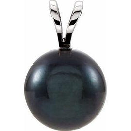 Black Akoya Cultured Pearl Pendant