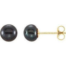 Load image into Gallery viewer, 5-6 mm White Freshwater Cultured Pearl Earrings
