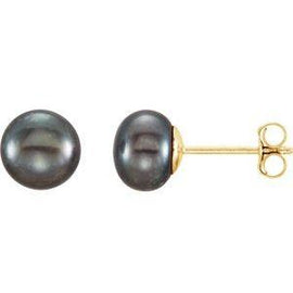5-6 mm White Freshwater Cultured Pearl Earrings