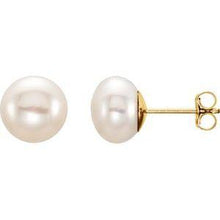 Load image into Gallery viewer, 5-6 mm White Freshwater Cultured Pearl Earrings
